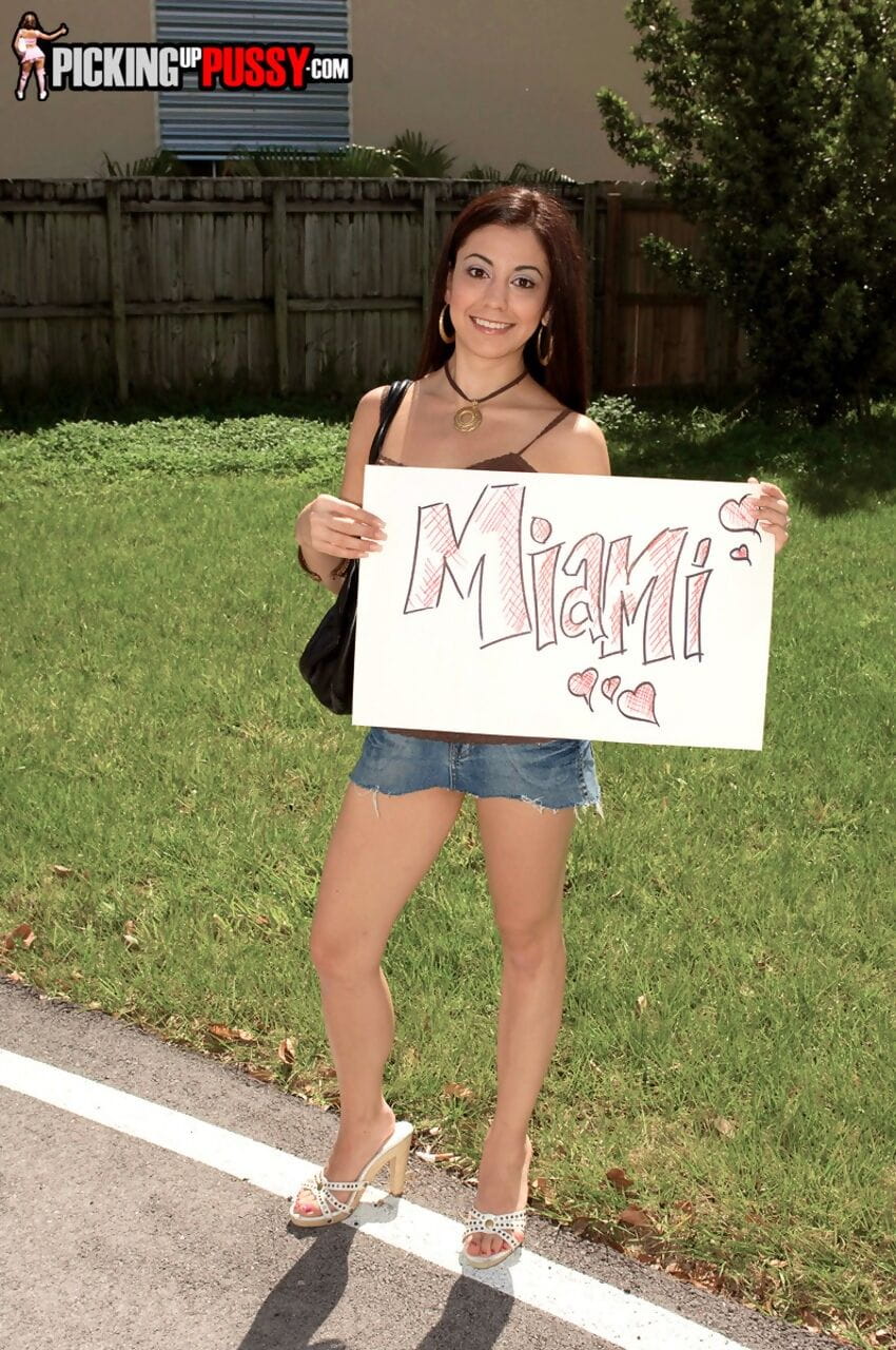 Petite girl Nikki Vee went to Miami for taking drivers dick in pussy outdoors page 1