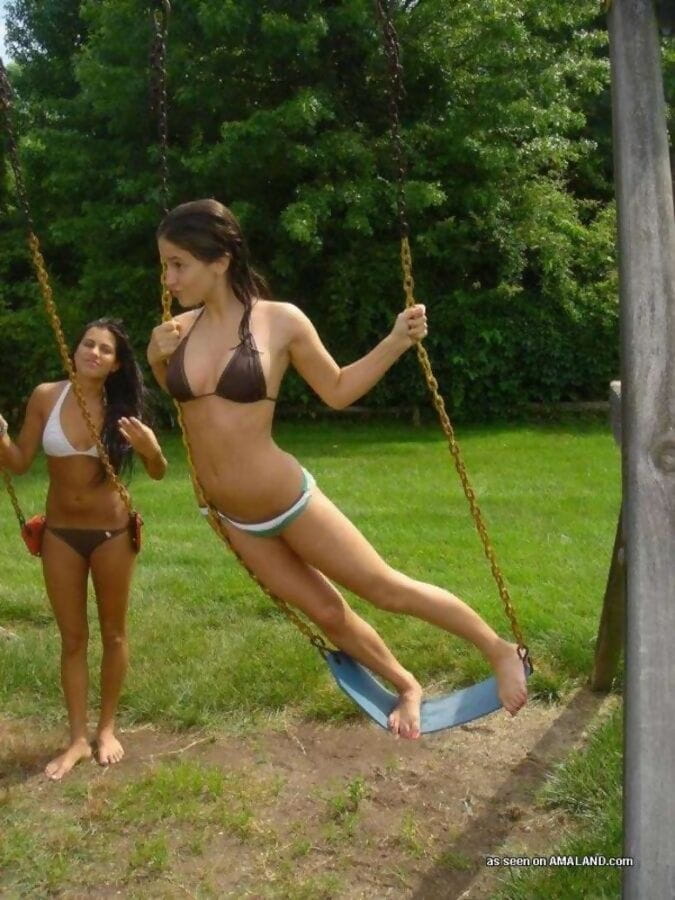 Compilation of bikini-clad girlfriends posing sexy outdoors - part 4399 page 1