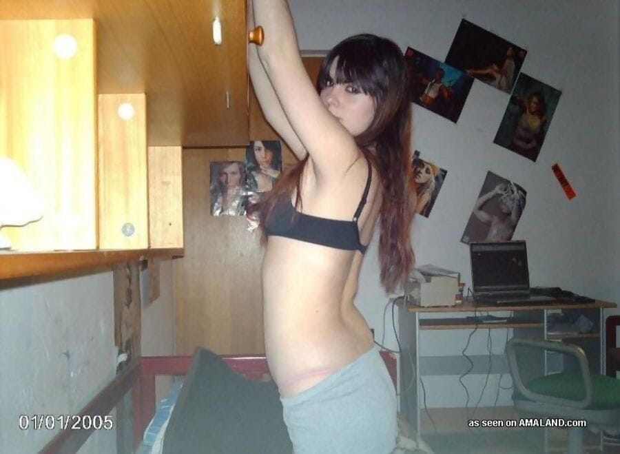 Compilation of two naughty emo chicks posing topless - part 4085 page 1